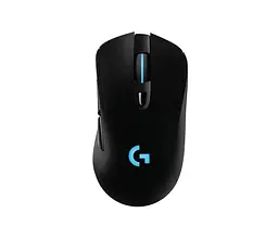 Миша комп'ютерна бездротова ігрова Logitech G703 Hero Lightspeed Wireless з підсвічуванням / 6 програмованих кнопок / DPI 25600 / Чорний (910-005640)