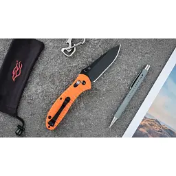 Ніж складаний туристичний Ganzo G7393P (8.7 см) 440C / G10 помаранчевий текстурований - мініатюра 6