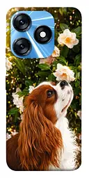 TPU чохол Demsky Flower spaniel для TECNO Spark 10 Pro