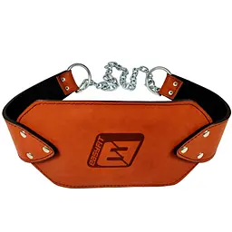 Пояс для обтяжень EasyFit (шкіра) до 200 кг коричневий (EF-DBC-200-BR)