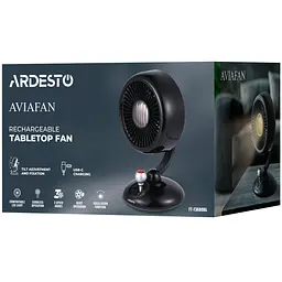 Вентилятор Ardesto AviaFan настільний 12 см чорний (FT-F3600BL) - мініатюра 8