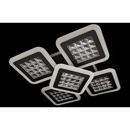 LED люстра світлодіодна стельова з пультом і підсвічуванням Linisoln 2723-4+1S WH,BK - мініатюра 2