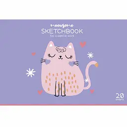 Альбом для малювання Star Кицька склейка глiтер 20 аркушів 15 шт. (PB-GB-020-8573)