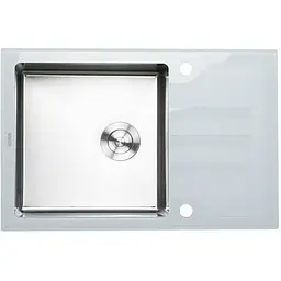 Кухонна мийка Platinum HANDMADE WHITE GLASS (SP000034807)