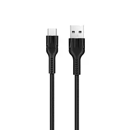 Кабель Hoco U31 Pisces Cable USB to Type-C 2,4A 1m Black