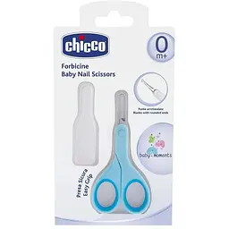 Дитячий манікюрний набір Chicco ножички з ковпачком блакитні (05912.20)