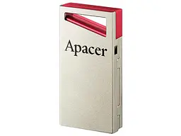 USB флеш накопичувач Apacer 64 GB AH112 USB 2.0 Red (AP64GAH112R-1) - мініатюра 3