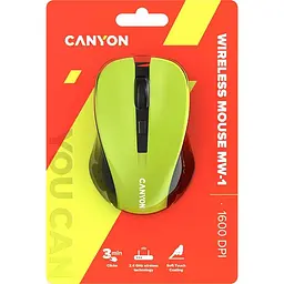 Миша Canyon MW-1 Wireless Yellow (CNE-CMSW1Y) - мініатюра 6
