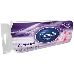 Туалетний папір Camelia Магнолія 3 шари 10 рулонів (8606111248144)