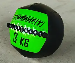 Медичний м'яч Wall Ball (медбол, волбол) 3 кг EasyFit fit0024911 - мініатюра 2