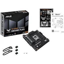 Материнська плата Asus TUF Gaming B850M-PLUS sAM5 B850 4xDDR5 M.2 HDMI DP mATX - мініатюра 2
