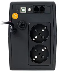 Джерело безперебійного живлення NJOY Horus Plus 600 (PWUP-LI060H1-AZ01B) Lin.int., AVR, 2 x євро, USB, LCD, пластик - мініатюра 3