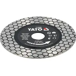 Диск відрізний алмазний по фарфору і граніту Yato Ø=125/22.2x1.8мм (YT-59980) - мініатюра 3