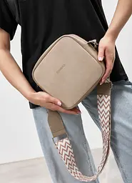 Жіноча кросбоді сумка Sambag Frame бежева 20 × 20 × 8 см (50223060) - мініатюра 3