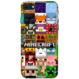 Чохол Demsky Minecraft collage для Apple iPhone SE (2020)