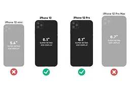 Чохол протиударний OtterBox Symmetry Series 77-65414 для iPhone 12/12 Pro (6.1") Black - мініатюра 9