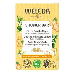 Твердий арома-бар для душу Weleda Імбир та Гіркий апельсин, 75 г (006244X9) - мініатюра 4