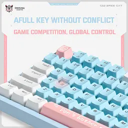 Клавіатура Onikuma геймерська G-32 RGB підсвітка та 3 режима підключення ігрова Bluetooth для ПК Блакитний - мініатюра 5