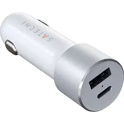 Автомобільний зарядний пристрій Satechi Car Charger Type-C PD 72W Silver (ST-TCPDCCS) - мініатюра 3