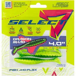 Силікон Select Dragon Shad 4" SV18 (4 шт/уп) - мініатюра 2