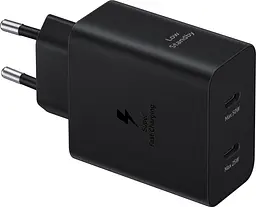 Samsung Зарядний пристрій мережевий 50Вт 2xUSB-С кабель USB-C > USB-C 1.8 м чорний - мініатюра 4