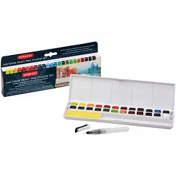 Набір Inktense Paint Pan 24 кольори + пензель з резервуаром Derwent - мініатюра 2