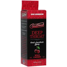 Спрей для мінету Doc Johnson GoodHead DeepThroat Spray - Wild Cherry 59 мл для глибокого мінету - мініатюра 2