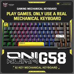 Клавіатура Onikuma ігрова бездротова G-78 для ПК та ігор з RGB підсвіткою геймерська Bluetooth та USB 2.4GHz чорний - мініатюра 4