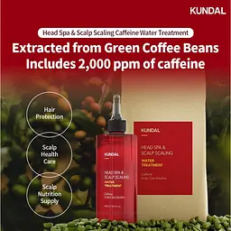 Єсенція для шкіри голови Kundal Caffeine Head Spa & Scalp Care Water Treatment Herb Mint від випадіння волосся лікуюча 300 мл - мініатюра 9