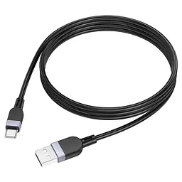 Дата кабель Hoco X109 Energy silicone USB to Type-C 1 м Black - мініатюра 3