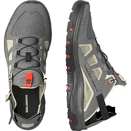 Кросівки Salomon TECHAMPHIBIAN 5 7 Pewter/Moth/Fiery red - мініатюра 4