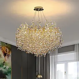 Підвісна люстра з кришталевими камінчиками Bouquet Line.F Діаметр 60см