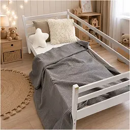 Плед дитячий MirSon Pure Waffle Gray 110х140 см (2200013891864) - мініатюра 2