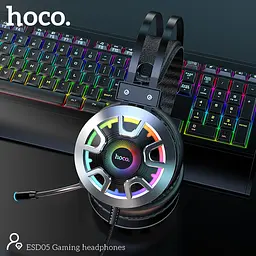 Навушники Hoco Gaming LED headphones Hi-Res ESD05 - мініатюра 6