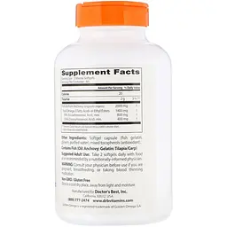 Риб'ячий жир Омега-3 Doctor's Best Omega 3 Fish Oil with Goldenomega 1000 мг 120 капсул - мініатюра 2