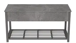 Банкетка з ящиком Ferrum-decor Дрейк 1 550x1000x400 метал Сірий ДСП Бетон 16 мм (FRD-103065) - мініатюра 3