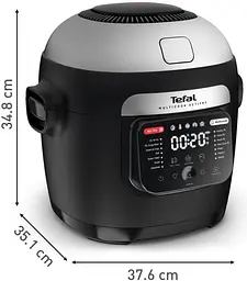 Аерофритюрниця Tefal 2в1 Multicook Actifry MY741CF1, 6 л Чорний 1334Вт - мініатюра 6
