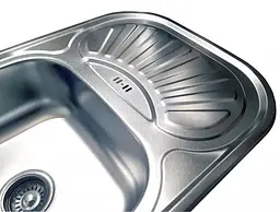 Кухонна мийка Romzha Stela Satin RO48475, Сірий - мініатюра 4