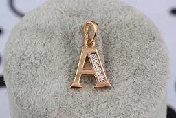 Кулон Xuping Jewelry літера А 1,5 см золотистий