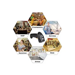 Сканер штрих-коду UKRMARK EV-B208 2D, Bluetooth, USB (900503) - мініатюра 5