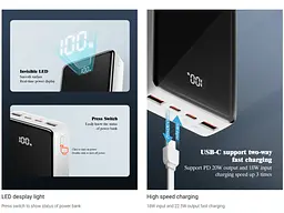 Повербанк Powerbank LogicPower LPPQ22 20000 mAh QC PD 22.5W - мініатюра 6