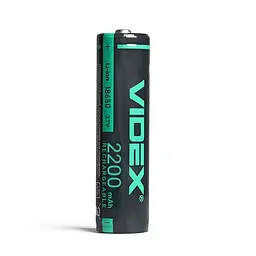Акумулятор Videx літій-іонний 18650-P (захист) 2200mAh color box/1шт VIDEX (23582-000) - мініатюра 2