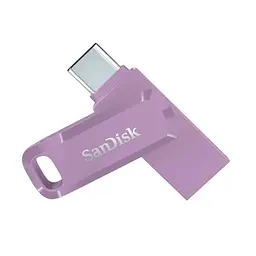 Флеш-накопичувач USB 256Gb Ultra Dual Go, Lavender, Type-C / USB 3.2 Gen 1, до 400 МБ/с (SDD SanDisk teh0029146