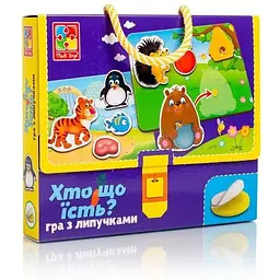 Гра з липучками Vladi Toys Хто що їсть? VT1302-27