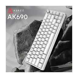 Клавіатура Ajazz AK690 Peach Mist Switch USB UA White (AK690-PM-W) - мініатюра 6