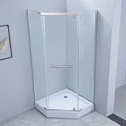Душова кабіна Lidz Dozorca SC90x90.CRM.LOW.TR, скло прозоре 6 мм, Хром, Універсальна, прозорий - мініатюра 7