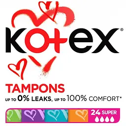 Тампони Kotex Super 24 шт. (5029053534626) - мініатюра 2