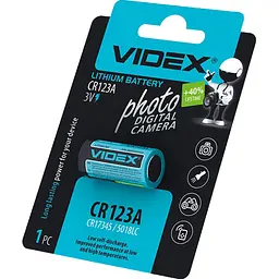 Батарейка Videx CR123A літієва 3V 1500 мАг