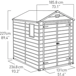 Садовий пластиковий будиночок Keter Manor 6x8 м DD - мініатюра 7