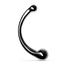 Металевий ділдо Sinner Gear Unbendable The Curvey G-Spot Metal Dildo, 27х2.5 см